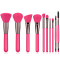 10 fluoreszierende Farb -Make -up -Rouge Pinsel Pulver Lidschatten Lip Wimpernpinsel Set Set